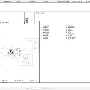 Laverda Baler FBR 1212 Parts Catalog 1