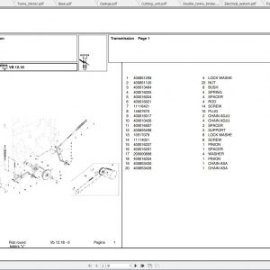 Laverda Baler VB1218 Parts Catalog 1