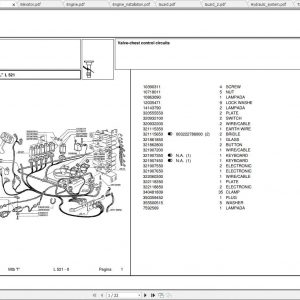 Laverda Combine Harvester L521 Parts Catalog 1