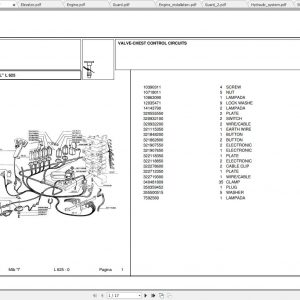 Laverda Combine Harvester L625 Parts Catalog 1