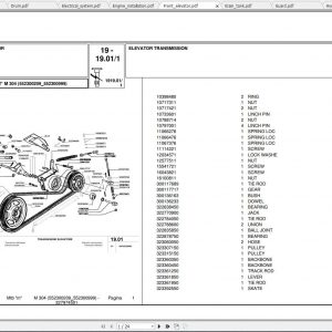 Laverda Combine Harvester M304 Parts Catalog 1