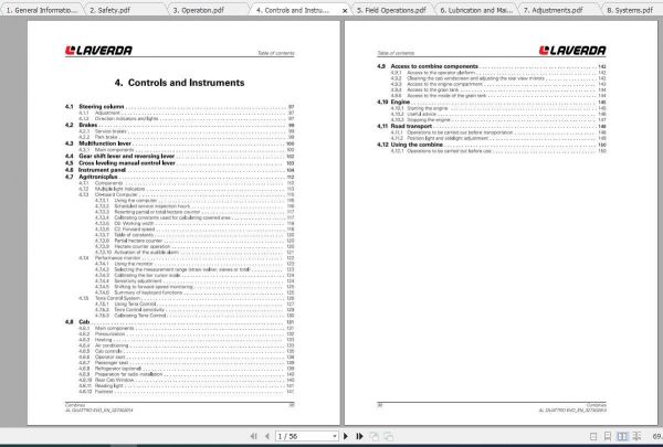 Laverda EU Harvesting AL4EVO Combine Operators Manual 2gFpJt