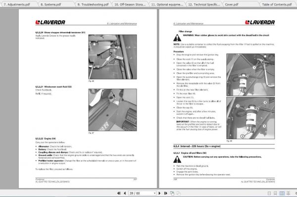 Laverda EU Harvesting AL 4 TECHNO Combine Operators Manual 3
