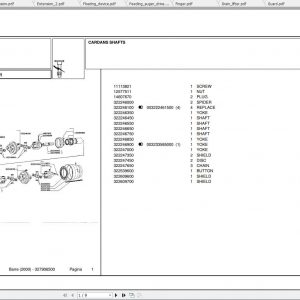 Laverda Header Barre 2000 Parts Catalog 1