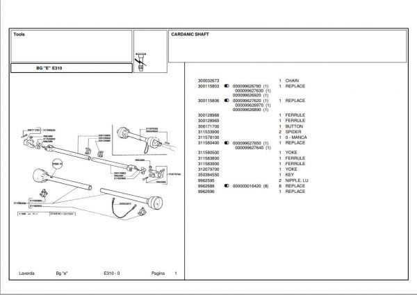 Laverda Header E310 Parts Catalog 1