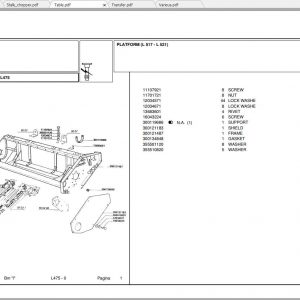 Laverda Header L475 Parts Catalog 1