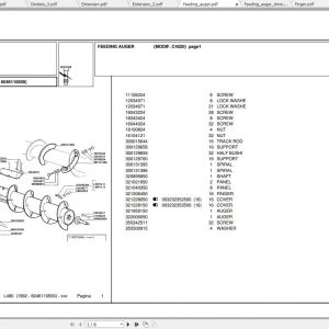 Laverda Header L480 Parts Catalog 1