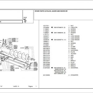 Laverda Header LX875 Parts Catalog 1