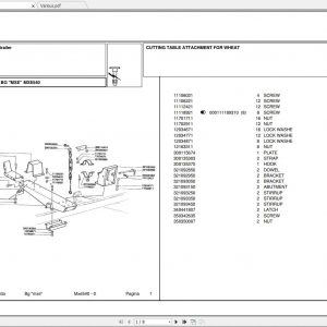 Laverda Header MXE540 Parts Catalog 1
