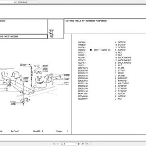 Laverda Header MXE600 Parts Catalog 1