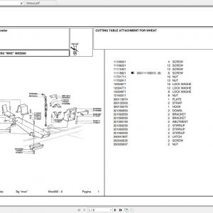 Laverda Header MXE660 Parts Catalog 1