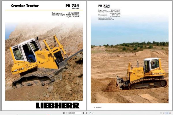 Liebherr Crawler Dozer Series 4 PR724 LI 753 754 75513743 2014 Operators Manual 3 1
