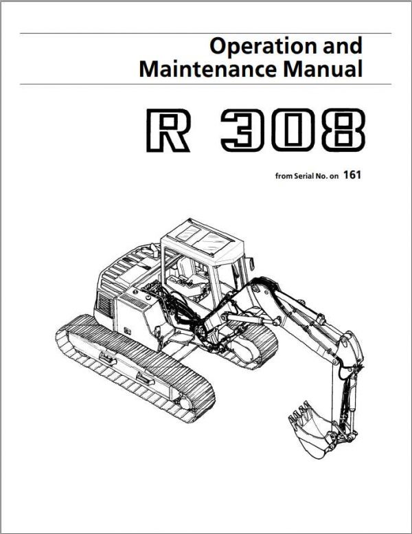 Liebherr Crawler Excavator R308 Operators Manual 1