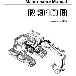Liebherr Crawler Excavator R310B Operators Manual 1