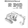 Liebherr Crawler Excavator R310 Operators Manual 1