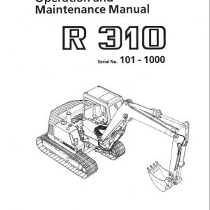 Liebherr Crawler Excavator R310 Operators Manual 1