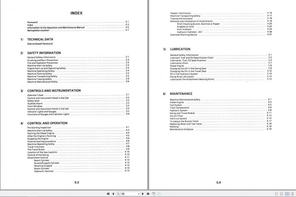 Liebherr Crawler Excavator R310 Operators Manual 2