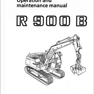 Liebherr Crawler Excavator R900B Operators Manual 1