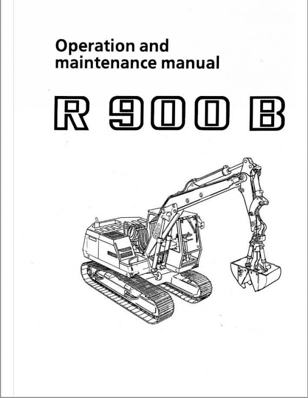 Liebherr Crawler Excavator R900B Operators Manual 1