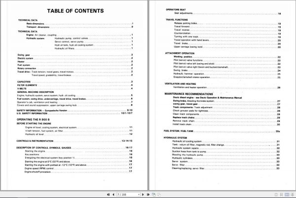 Liebherr Crawler Excavator R900B Operators Manual 2