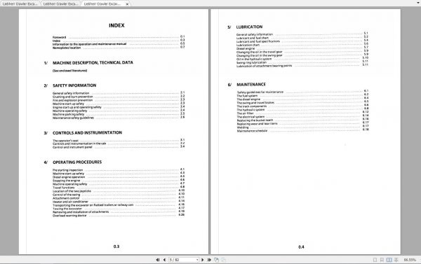 Liebherr Crawler Excavator R902 Litronic Operators Manual 2