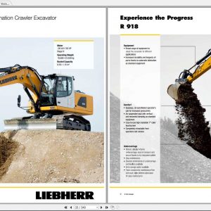Liebherr Crawler Excavator R918 Operators Manuals 1