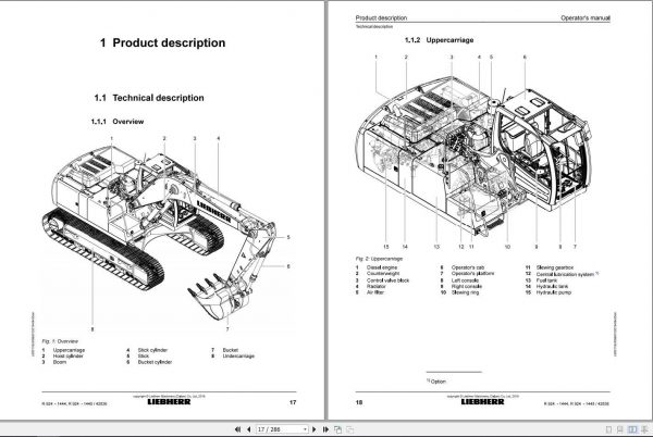 Liebherr Crawler Excavator R924 Operators Manuals 2