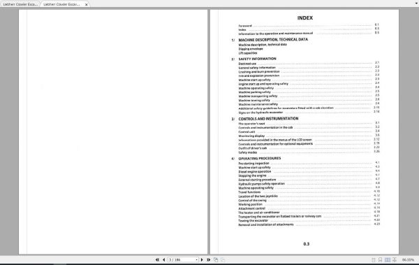 Liebherr Crawler Excavator R934 Litronic Operators Manual 2