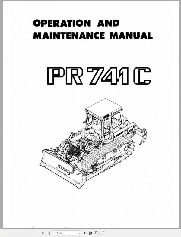 Liebherr Crawler Loader Series 1 PR7411257 Operator Manuals