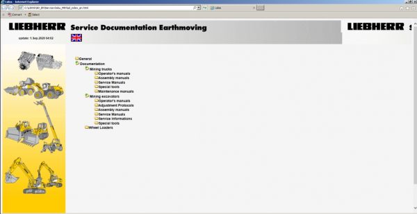 Liebherr LidosEN Mining Truck Excavator 092020 Parts and Service Document Offline DVD 11