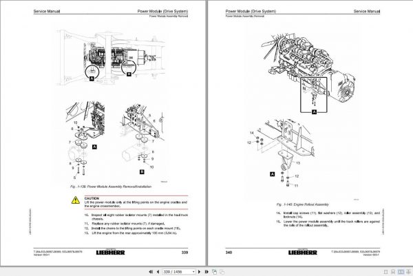 Liebherr Mining Truck T264 533 06567 06569 06578 06579 Service Manual 3