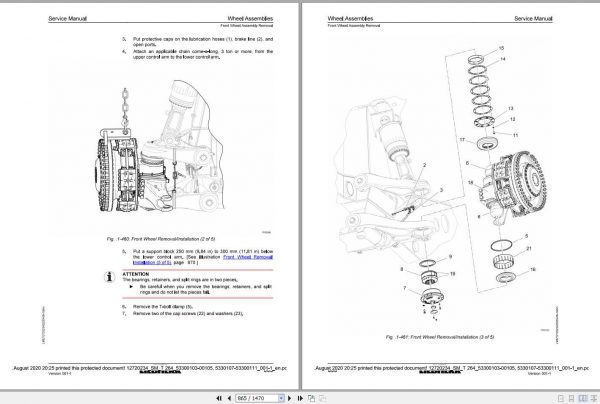 Liebherr Mining Truck T264 53300103 001055330107 53300111 Service Manual 3