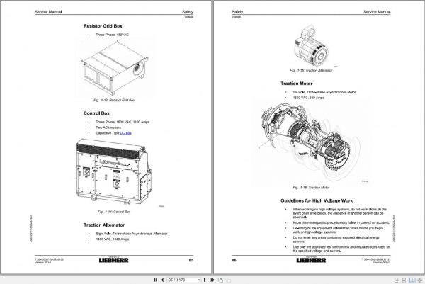 Liebherr Mining Truck T264 5330128 5330133 Service Manual 2
