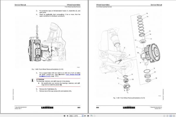 Liebherr Mining Truck T264 5330128 5330133 Service Manual 3