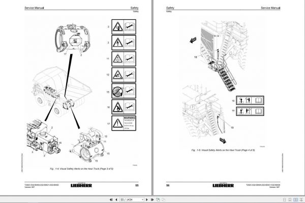 Liebherr Mining Truck T282C 532 06404 06421 06426 Service Manual 2
