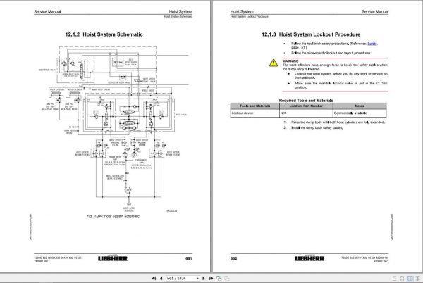 Liebherr Mining Truck T282C 532 06404 06421 06426 Service Manual 3