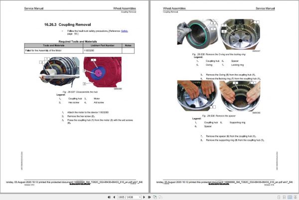 Liebherr Mining Truck T282C 532 06430 06433 Service Manual 4