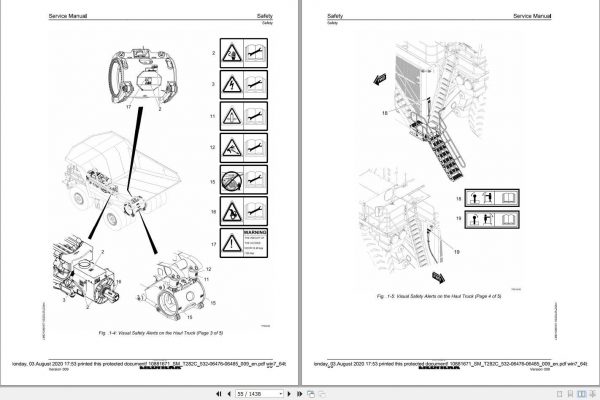 Liebherr Mining Truck T282C 532 06476 06485 Service Manual 2