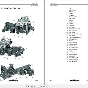 Liebherr Mining Truck T282C 532 06516 06524 06532 Service Manual 1