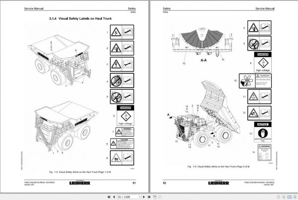 Liebherr Mining Truck T282C 532 06516 06524 06532 Service Manual 2