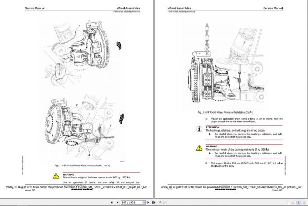 Liebherr Mining Truck T282C 532 06530 06531 Service Manual 3