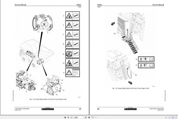 Liebherr Mining Truck T284 5370002100024 00034 Service Manual 2