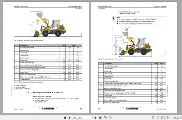 Liebherr Wheel Loader L507 1578 53995 Operating Manual 2