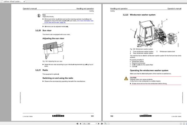 Liebherr Wheel Loader L514 1265 SN 36009 Operators Manual 2