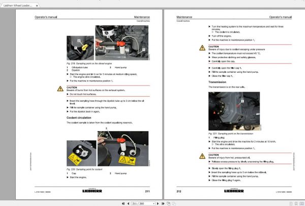 Liebherr Wheel Loader L514 1265 SN 36009 Operators Manual 3