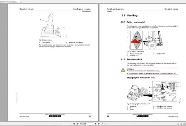 Liebherr Wheel Loader L514 1265 SN 40515 Operators Manual 3