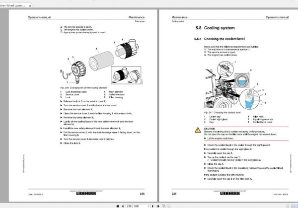 Liebherr Wheel Loader L514 1265 SN 40515 Operators Manual 4