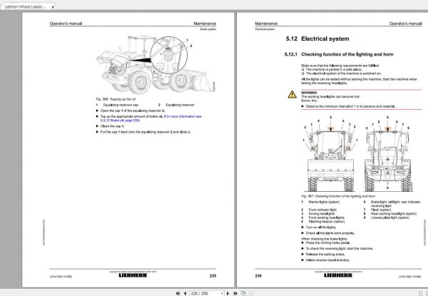 Liebherr Wheel Loader L514 1583 SN 41988 Operators Manual 3