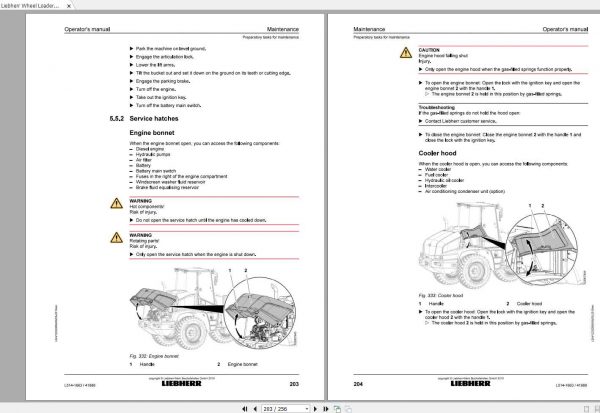 Liebherr Wheel Loader L514 1663 SN 41988 Operators Manual 3