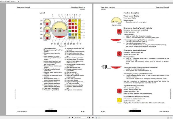 Liebherr Wheel Loader L514 790 SN 10620 Operating Manual 2